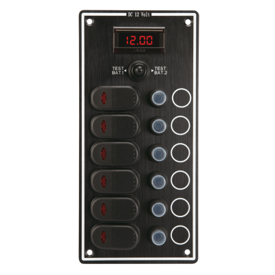 Jungiklių skydelis 241,5 x 114,5mm su voltmetru